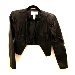 Faux leather Bar III jacket cropped